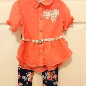2 piece Outfit (Coral)
